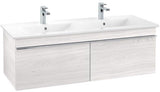 Villeroy & Boch Venticello Waschbeckenunterschrank 1253 mm Glossy White – 2 Auszüge, wandhängend