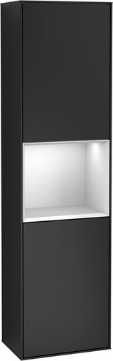 Villeroy & Boch Hochschrank Finion F460GF – 418 mm, Glossy White Lacquer, mit Beleuchtung & SoftClosing