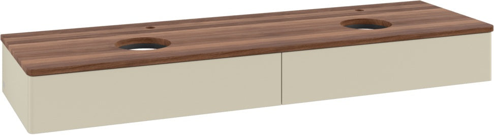 Villeroy & Boch Waschbeckenunterschrank Antao 1600 mm Anthracite Matt mit Auszugsbeleuchtung