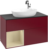 Villeroy & Boch Finion Waschbeckenunterschrank G892G 1000 mm Glossy White Lacquer mit Beleuchtung