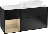 Villeroy & Boch Waschtischunterschrank Finion F271G 1200 mm Glossy White Lacquer mit Beleuchtung