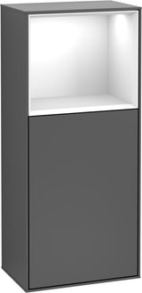 Villeroy & Boch Finion Seitenschrank G510GF, 418 mm, Glossy White Lacquer, mit Beleuchtung