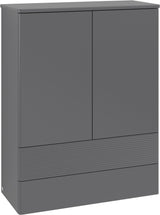 Villeroy & Boch Antao Highboard 814 mm Glossy White Lacquer – Hochglanz Badmöbel mit LED-Beleuchtung