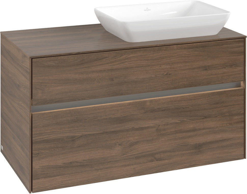 Villeroy & Boch Waschtischunterschrank Collaro C111 B0 1000 mm Arizona Oak mit Beleuchtung
