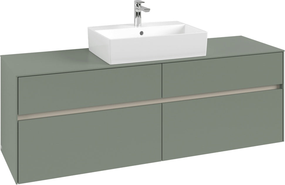 Villeroy & Boch Waschtischunterschrank Collaro C134 B0 1600 mm White Oak mit Beleuchtung und SoftClosing