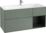 Villeroy & Boch Finion Waschbeckenunterschrank Glossy White Lacquer 1196 mm mit LED-Beleuchtung
