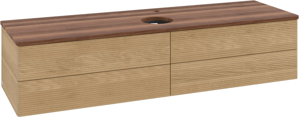 Villeroy & Boch Waschtischunterschrank Antao 1600 mm Glossy White Lacquer mit 4 Auszügen