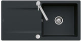 Villeroy & Boch Einbauspüle Siluet 60 TitanCeram Ebony CeramicPlus 1000x510mm reversibel