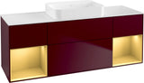 Villeroy & Boch Finion Waschtischunterschrank 1600 mm Glossy White Lacquer mit Beleuchtung