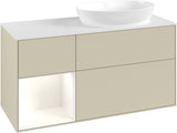 Villeroy & Boch Finion Waschtischunterschrank 1200 mm Glossy White Lacquer mit Beleuchtung