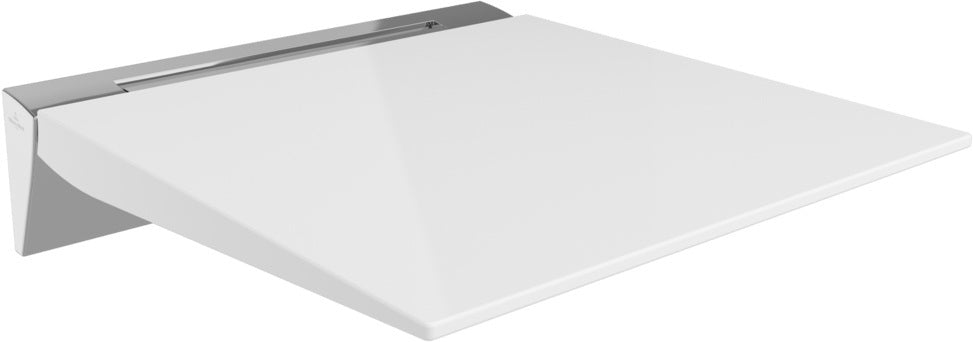 Villeroy & Boch ViCare Duschklappsitz 921740 – Weiß, Aluminium, 160 kg, 400x355 mm