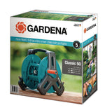 GARDENA Schlauchtrommel Classic 50 – 354 mm Breite, 50 m Kapazität, inkl. Handkurbel
