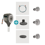 GARDENA Terrassen-Schlauchbox RollUp S 398 mm mit 15 m Schlauch und 360°-Drehung