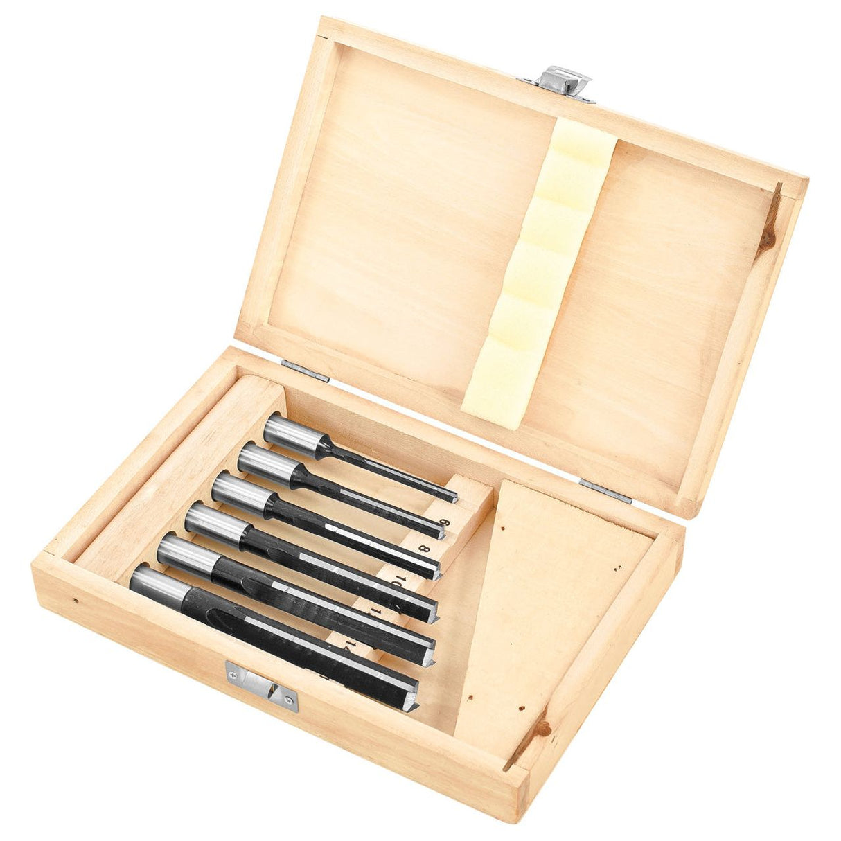 BERNARDO Zubehör Hobelmaschine – Modell Langlochbohrerset 6-tlg., linksdrehend