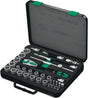 WERA Steckschlüsselsatz Zyklop Speed 37-teilig 1/2 Zoll SW 10-32 mm 6-Kant