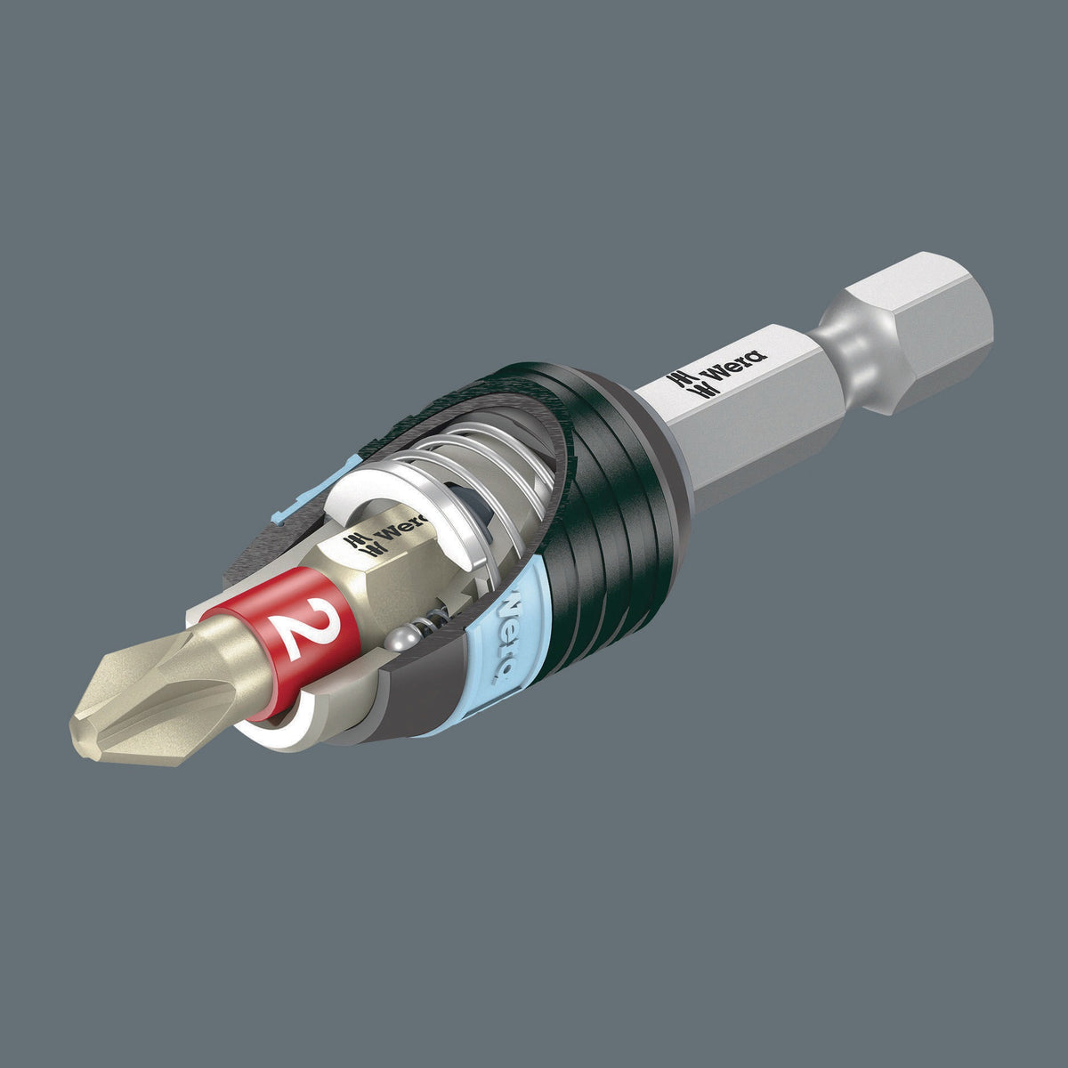 WERA Edelstahlbitsortiment BC 10 Stainless 10-tlg. mit Rapidaptor Bithalter
