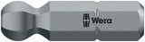 Wera Bit 842/1 Z Sechskant-Kugelkopf SW 2,5 mm, 1/4" Antrieb, CV-Molybdän, 25 mm lang