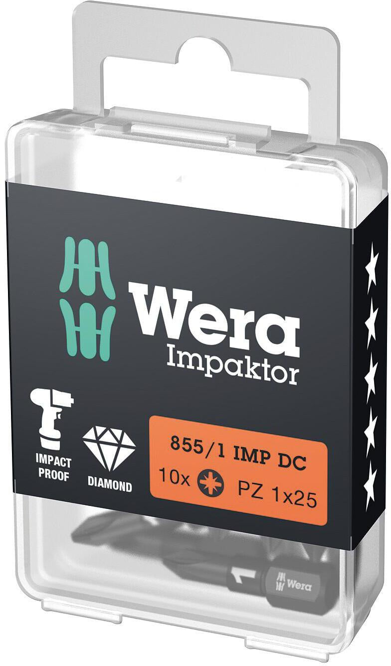 Wera Bit 840/1 IMP DC Hex-Plus 6-kant 3,0 mm, 25 mm, diamantbeschichtet
