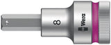 WERA Steckschlüsseleinsatz 8740 C HF 1/2 Zoll SW 10 mm L.140 mm mit Haltefunktion