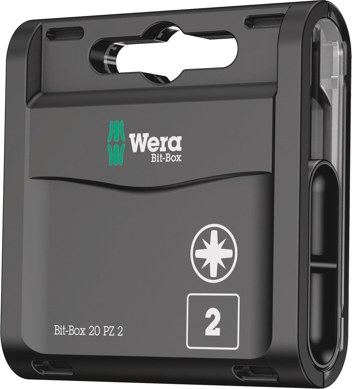 WERA Bitgroßpackung 1/4 Zoll PH 2 L.25mm DIN ISO 1173, Form C 6,3 – 20 Bits in Kunststoffbox