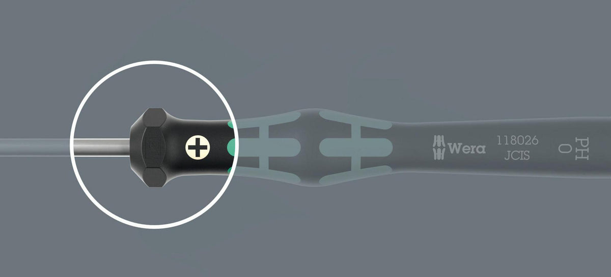 WERA Elektronikerschraubendreher 2052 Kugelkopf 1,5 mm Innensechskant ESD