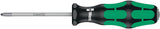 WERA Schraubendreher 355 PZ PZD 0 mit 2K-Kraftform-Griff und Rundklinge, 60 mm