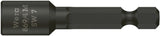 WERA Steckschlüsseleinsatz 869/4M mit 6-Kant-Antrieb SW 5,5 mm, 50 mm, Magnet