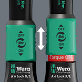WERA Drehmomentschlüssel Click-Torque Lock A 5 R/L 1/4 Zoll 2,5-25 Nm mit Lock-Funktion