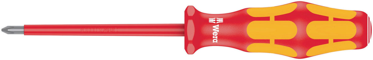 WERA Schraubendreher 162 i PH 0 VDE-isoliert, Klinge 80 mm, Kraftform-Griff