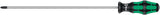 WERA Schraubendreher 355 PZ PZD 0 mit 2K-Kraftform-Griff und Rundklinge, 60 mm