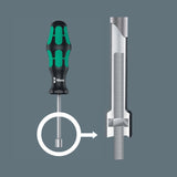WERA Sechskantsteckschlüssel 395 HO SW 5 mm mit Kraftform-Griff und Hohlschaft