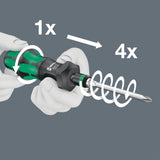 WERA Bitsortiment KK Turbo 1 19-teilig mit Turbofunktion und Rapidaptor Handhalter