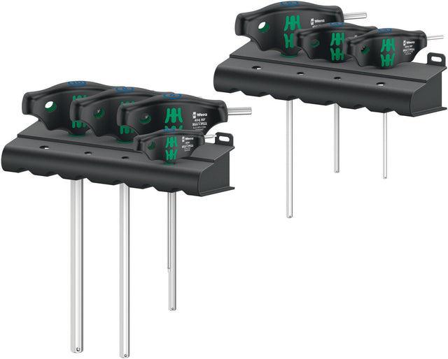 WERA Sechskantschraubendrehersatz 454/7 HF Set 1, 7-teilig, Quergriff, Hex-Plus, mit Haltefunktion