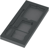 WERA Schaumstoffeinlage leer – Ersatz für WERA 9750, 2-farbig, 172 x 30 x 392 mm