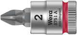 WERA Schraubendrehereinsatz 8751 A Phillips PH 1, 1/4 Zoll, Länge 28 mm, Take it easy