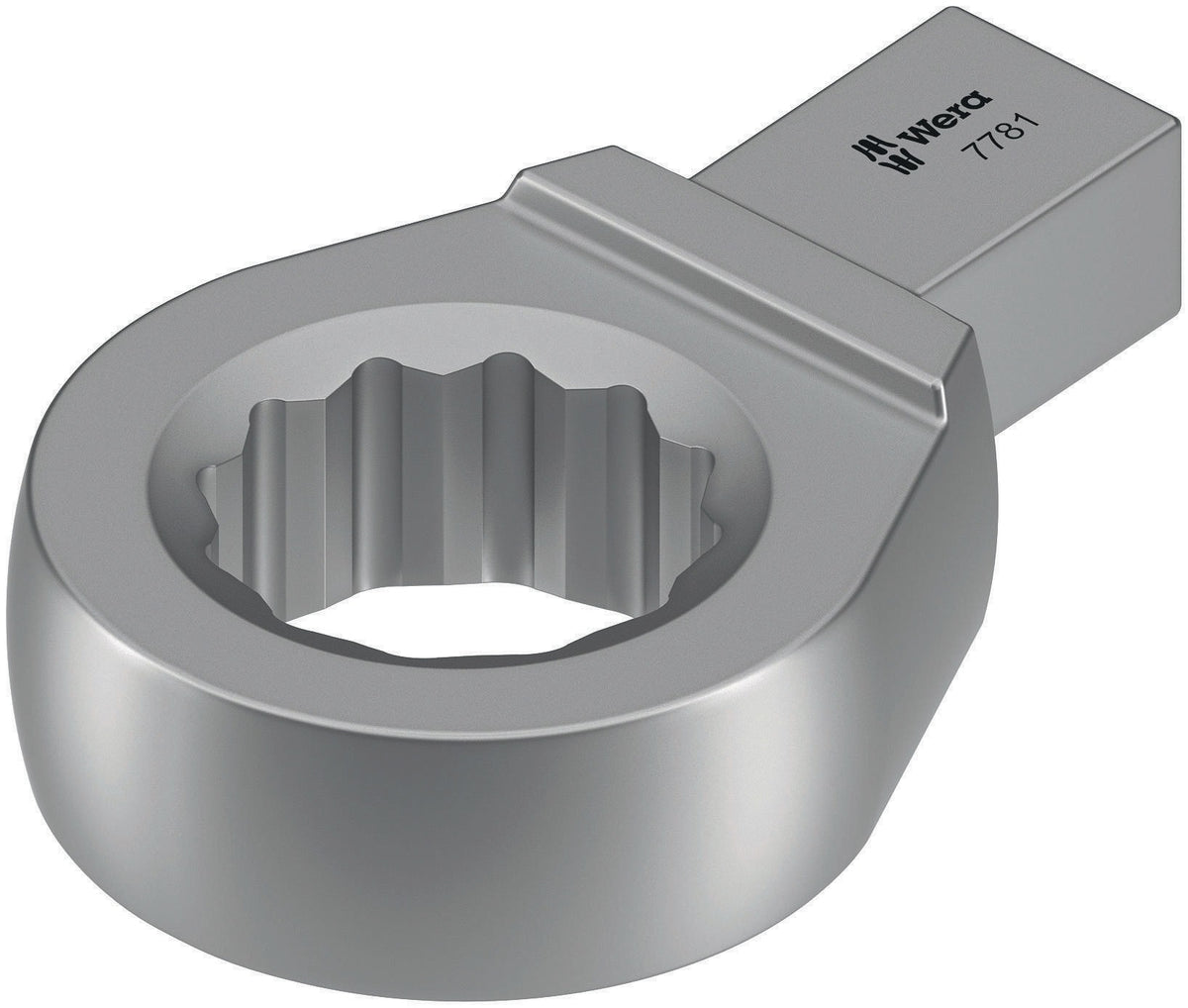 WERA Einsteckringschlüssel 7771 SW 10mm, 9x12mm Aufnahme, CV-Stahl, mattverchromt