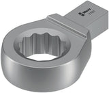 WERA Einsteckringschlüssel 7771 SW 10mm, 9x12mm Aufnahme, CV-Stahl, mattverchromt