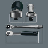 WERA Steckschlüsselsatz Zyklop Metal 29-tlg. 3/8 Zoll SW 8-19 mm mit 76-Zahn-Knarre