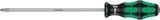 WERA Schraubendreher 355 PZ PZD 0 mit 2K-Kraftform-Griff und Rundklinge, 60 mm