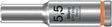 WERA Steckschlüsseleinsatz 8790 HMA Deep 1/4 Zoll SW 5,5 mm, Länge 50 mm, Außensechskant