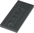 WERA Schaumstoffeinlage leer – Ersatz für 9720, 2-farbig, 172 x 30 x 392 mm