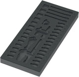 WERA Schaumstoffeinlage leer – Ersatz für 9720, 2-farbig, 172 x 30 x 392 mm