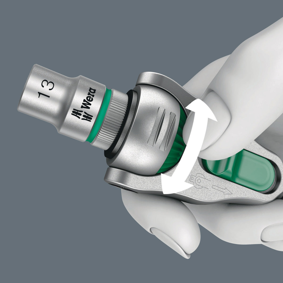 WERA Steckschlüsselsatz 8100 SA 6, 28-teilig, 1/4 Zoll, SW 5-13 mm, 72 Zähne