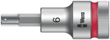 WERA Steckschlüsseleinsatz 8740 C HF 1/2 Zoll SW 10 mm L.140 mm mit Haltefunktion