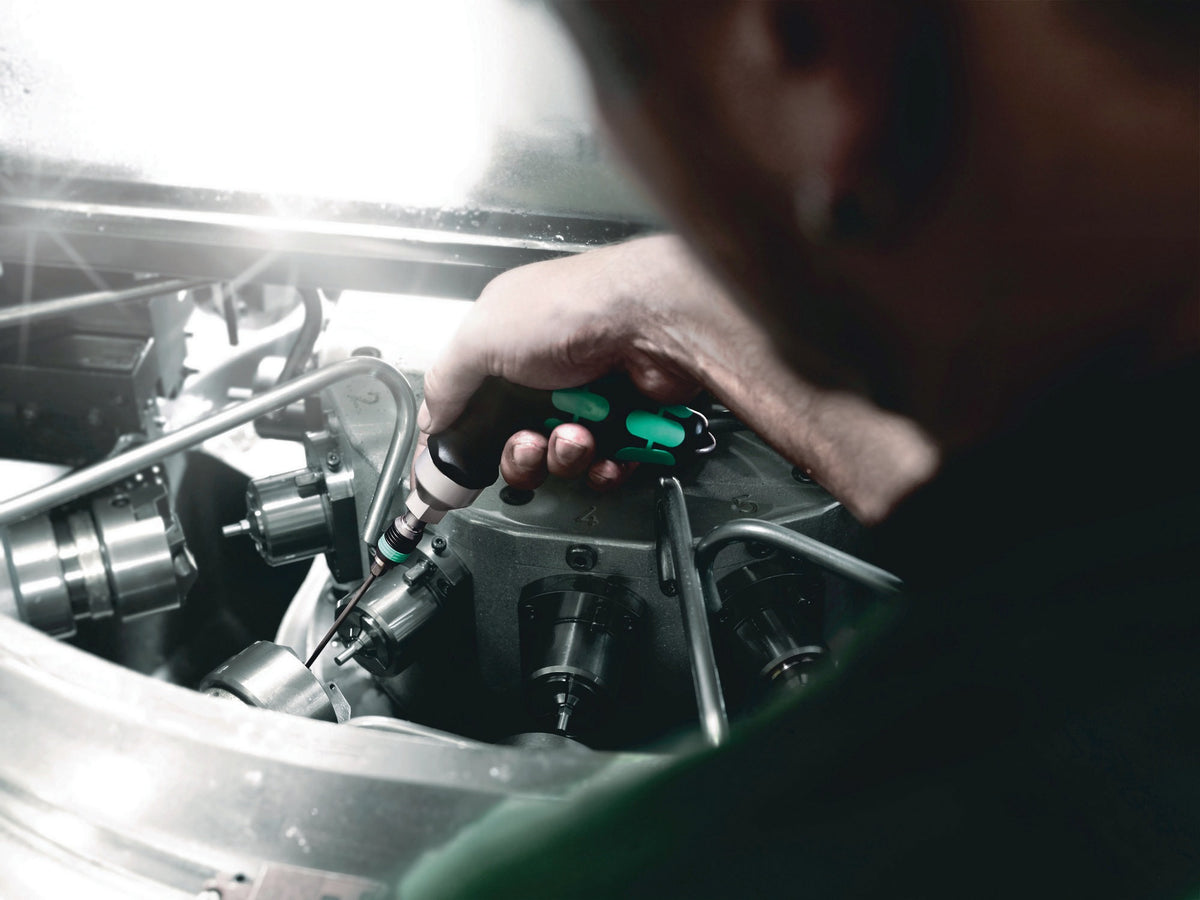 WERA Drehmomentschraubendreher 7442, 3-6 Nm, Rapidaptor, Kraftform-Pistolengriff