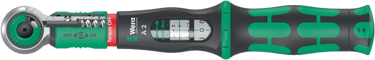 WERA Safe-Torque A 1 Drehmomentschlüssel 1/4 Zoll 2-12 Nm mit Torque Lock Funktion