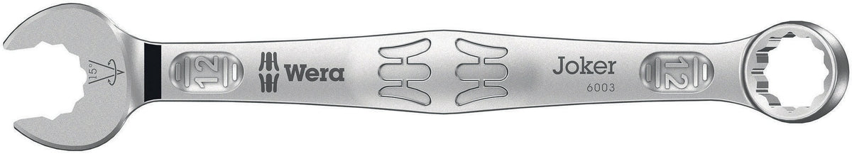 WERA Ringmaulschlüssel 6003 Joker SW 8 mm – Form A, legierter Werkzeugstahl, 15° Rückholwinkel