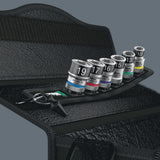 WERA Steckschlüsselsatz Belt C 1 Zyklop 7-teilig 1/2 Zoll 10-19 mm mit Textilgurt