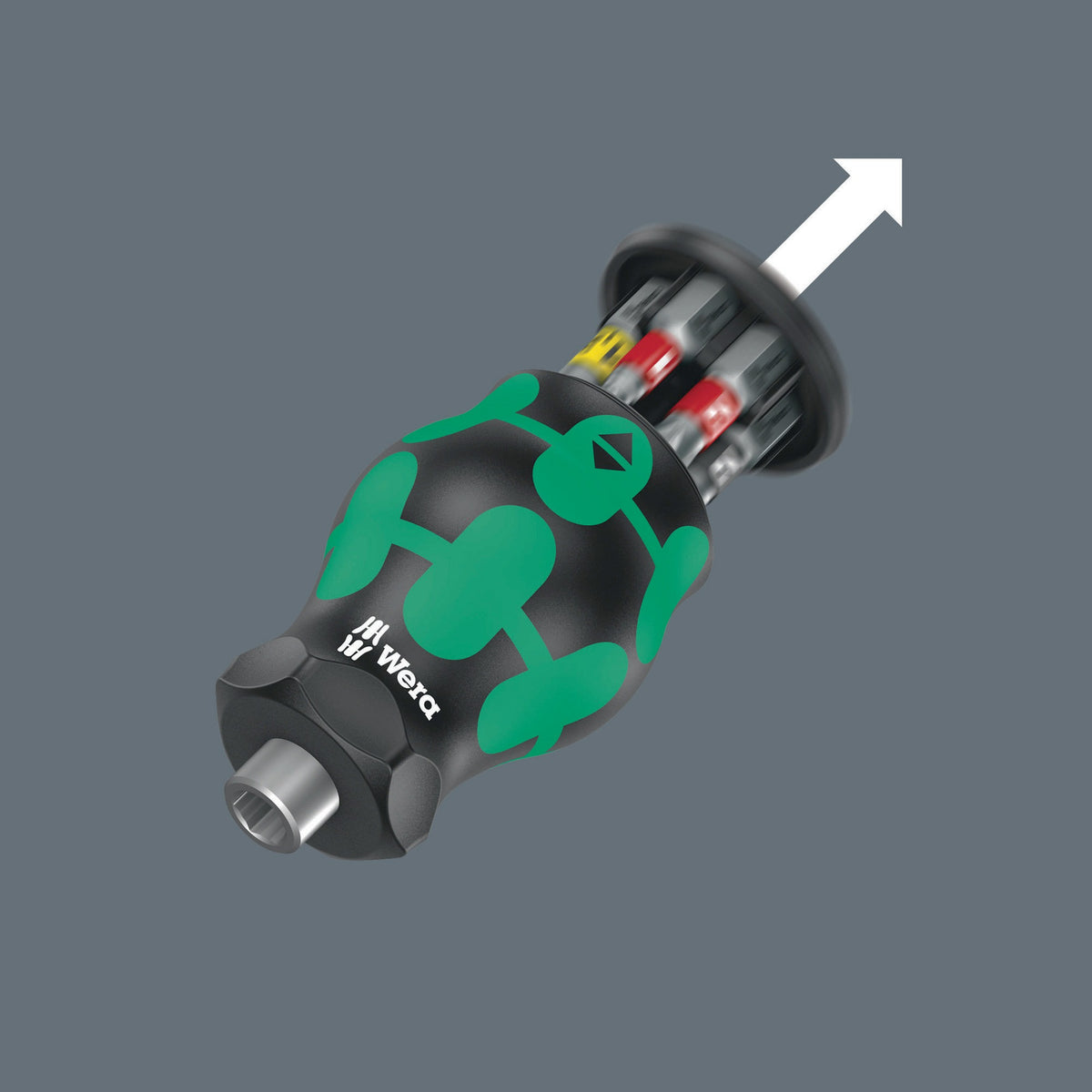 WERA Magazinbithalter K K Stubby Magazin 6-tlg. Schlitz/PH/TORX mit Bit-Depot
