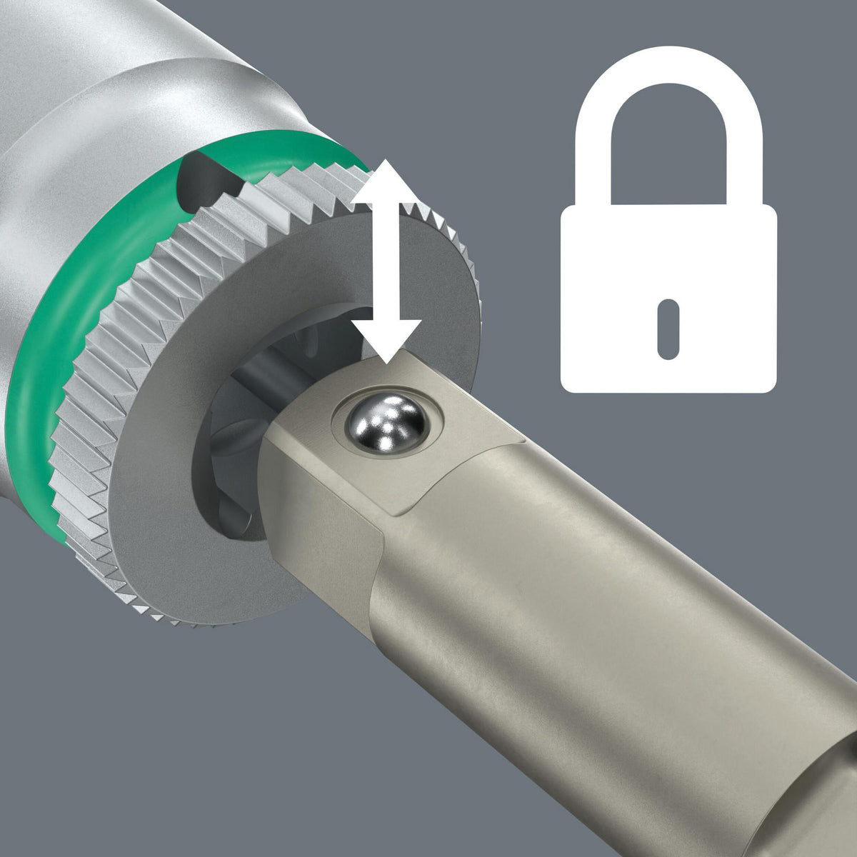 WERA Werkzeughalter 870/4 – 1/4 Zoll Antrieb, 50 mm, mit Kugel für Steckschlüssel